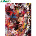 AZQSD DIY Paint By Numbers On Canvas Woman Home Decoration Acrylic Paint Draw By Number Portrait Unique Gift Unframe