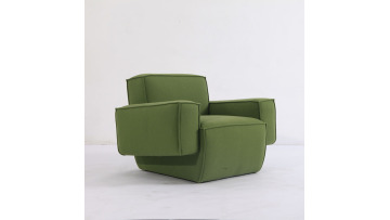 Modern Hunk Lounge Chair With Armrest