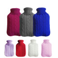 2L Large Classic Hot Water Bottle With Woven Cover, Premium Hot or Cold Water Bag Washable warmer knitted bag for cold winter