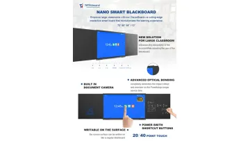 Teaching Classroom 4K LCD Display 75/86/98/110 Inch Touch Screen Android 11/12/13 Interactive Smart Board Nano Blackboard1