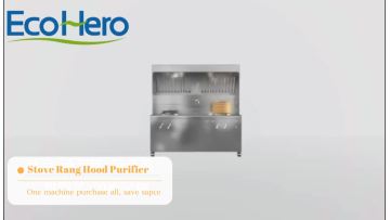 Removable commercial cooker hood with hob and ESP electrostatic collector for efficient removal of grease and fumes1