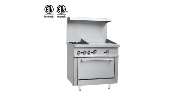 Gas Burner+Gas Griddle+Gas Oven