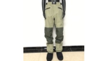 Waterproof Breathable Waist Black Neoprene Socks Fishing Waders with Belt1