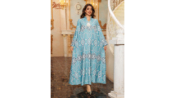 Wholesale Women Arabic Islamic Clothing Elegant Long Dress Embroidered Beaded  Ramadan Abaya Muslim Kaftan Dress1