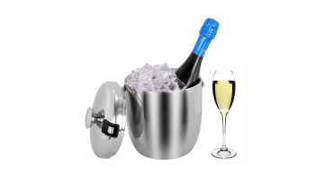 Stainless Steel Ice Bucket Set