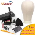 Free Gift One Holder And Pins Canvas Block Head For Hair Extension/ Lace Wigs/Display Styling Mannequin Canvas Head Wig Stand