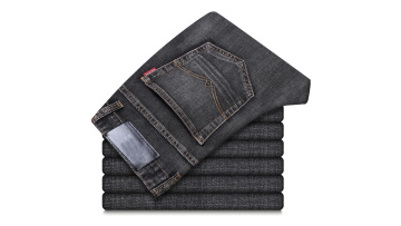 OEM Factory men's fashion style straight jeans baggy straight leg bell bottom trouser plus size custom jeans1