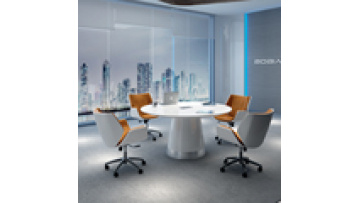 Nordic Negotiation Table and Chair Combination Sales Office Office Business Reception Reception Negotiation Leisure Net Red Balc1