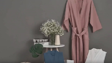 Terry Velour Jacquard Spa Robe