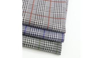 New Style Super Soft Double Sided Plaid Jacquard Knitted Polyester Suit Fabric1