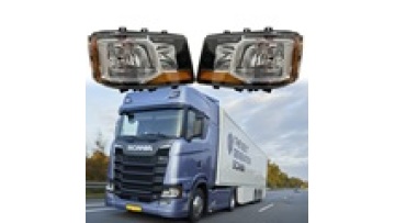 Left/Right Manual Head Lamp LED DRL for Scania Truck (R650, G500, S730, S500, P500) - OEM Light 2379889/23798901