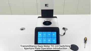 Transmittance haze meter TH-110 switch caliber and calibrate measurement