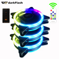 Darkflash DR12 PRO 3pin5v aura sync pc Computer Case Fan RGB Adjust LED 120mm Double halo argb Cooler Cooling mute 12cm Fans