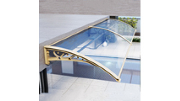 Polycarbonate Sheet Awnings with Aluminum Profile Accessories1