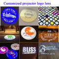 customized logo projector glass store shopping mall sign gobo logo lens for advertising lighting gobo projector