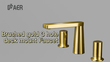 Stylish three hole bathtub faucet2