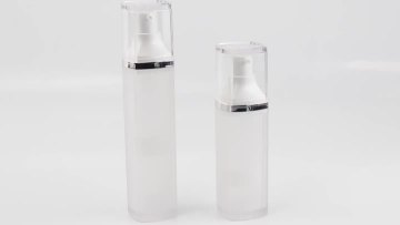 Press vacuum bottle packaging of skin care products