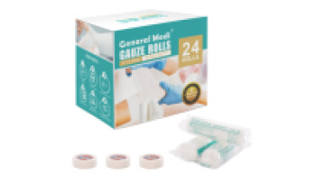 24-Pack Cotton Bandage Rolls with Bonus Tape - Non-Sterile First Aid Supplies1