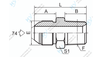 Metric Male 74 Cone NPT Male