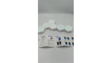 Led Creative DIY Smart APP and Voice Control Music Sync  Quantum Honeycomb Hexagon Light Night Gift Ambient Wall Ceiling Light1