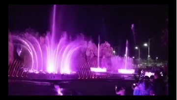 Dynamic small music fountain laser