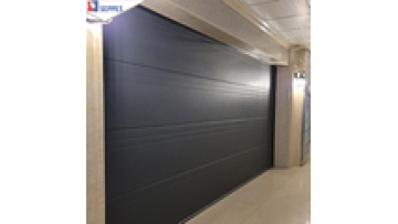 Sectional Automatic galvanized steel double lockup garage door wood garage door1