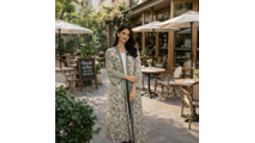 Women's Modest Abaya Dress Breathed Polyester Design From Saudi Arabia One Size Fits for Eid Occasions1