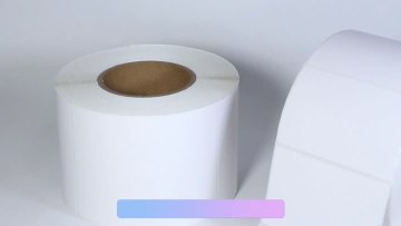 Thermal bopp label for frozen food and baggage tag