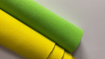 1.4mm both side  suede microfiber fabric for shoes material.MP4