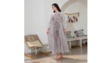 Luxury Abaya Jalaibya Dress Ramadan Fashion Ladies Eid Beaded Sequins Turkey Muslim Arabic Dubai Abaya Women Muslim Dress1