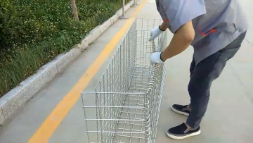 Galvanized welded gabion box garden fence gabion retaining wall stone basket1