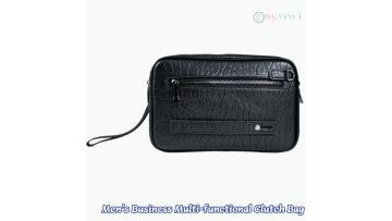 Genuine Leather Multi-functional Clutch Bag