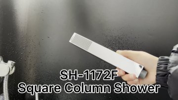 Shower Factory Modern chrome finished square hand shower kit1