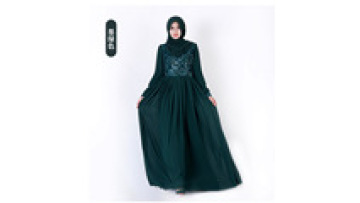 2022 Ramada Women Muslim Eid Dress Modest Satin Maxi Dresses Islamic Clothing1