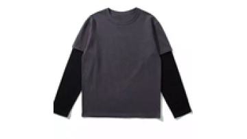 Custom Double Layer Blank Sublimation Cotton Jersey Long Sleeve T Shirt for Men1