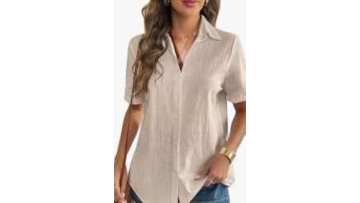 Linen Button-down Shirt