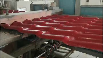 red resin roof tile