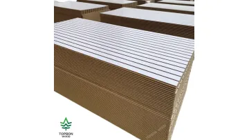 Custom Wholesale 4*8 Feet 18mm Slot Wall Laminated Melamine MDF Board Slatwall Panel for Display Racks1