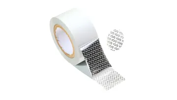 Tamper proof aluminum metal adhesive vinyl label