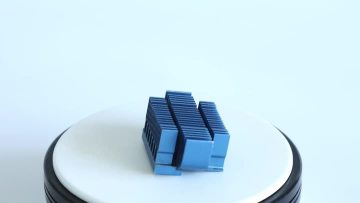 aluminum round blue anodized heatsink