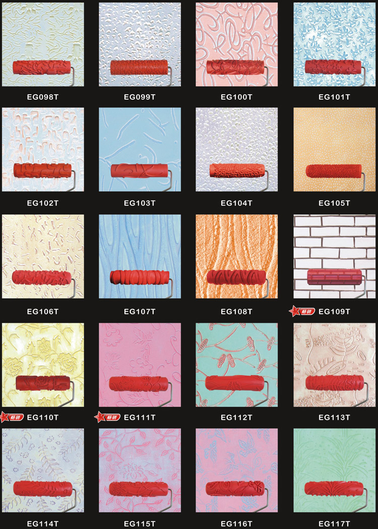 Brick Patterned Rubber Roller
