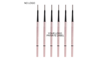 No Logo Low MOQ Double Head Brow Pencil 3 Colors Waterproof Private Label Slim Pink Customized Eyebrow Pencil1