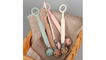 Wholesale Reusable Food Grade Silicone Dummy Clip Holder Case Set Silicone Baby Nipples Pacifier Chain Clips1