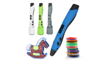 SL-300 cordless best 3d printer pen for kids air drawing bundled with low temperature filament 3D print pen1