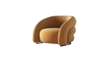 Modern hotel guest room leisure orange velvet fabric sofa chairs for lounge modern living room armchair1