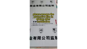 Precautions for installation of acp