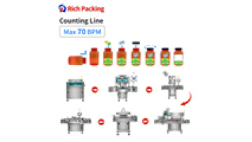 RQ-16C 16 Channel  CE GMP High Speed Automatic Packing Bottling Capsule Tablet Counting Machine Line1