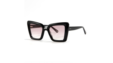 Gradient Pink Lens Acetate Sunglasses