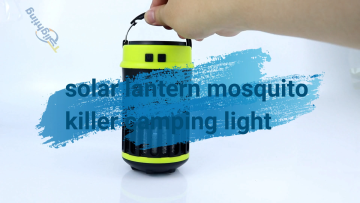 Waterproof Portable Outdoor mosquito killer lamp Rechargeable Hanging Led solar lantern camping light1
