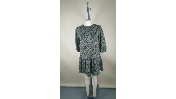 video for flower print woven dress
